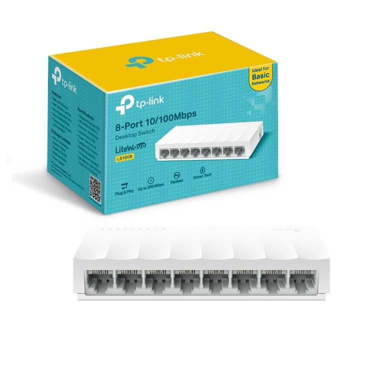 Switch Hub LAN RJ45 TP Link 10/100 Mbps Desktop Switch Plug & Play