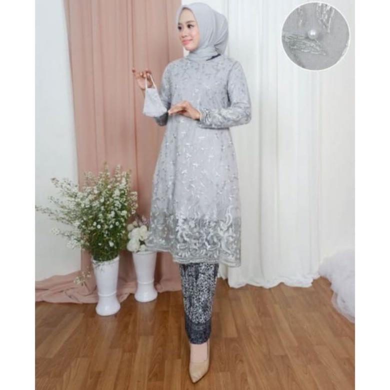 BA&gt; KEBAYA TUNIK TULLE/KEBAYA WANITA MODERN/KEBAYA WISUDA/KEBAYA LAMARAN by BA