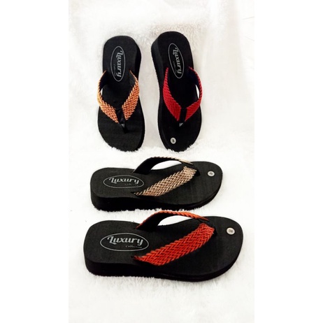 SANDAL JAPIT WANITA SANTAI MAIRA - SANDAL SPON WANITA - SANDAL WEDGES SPON MURAH