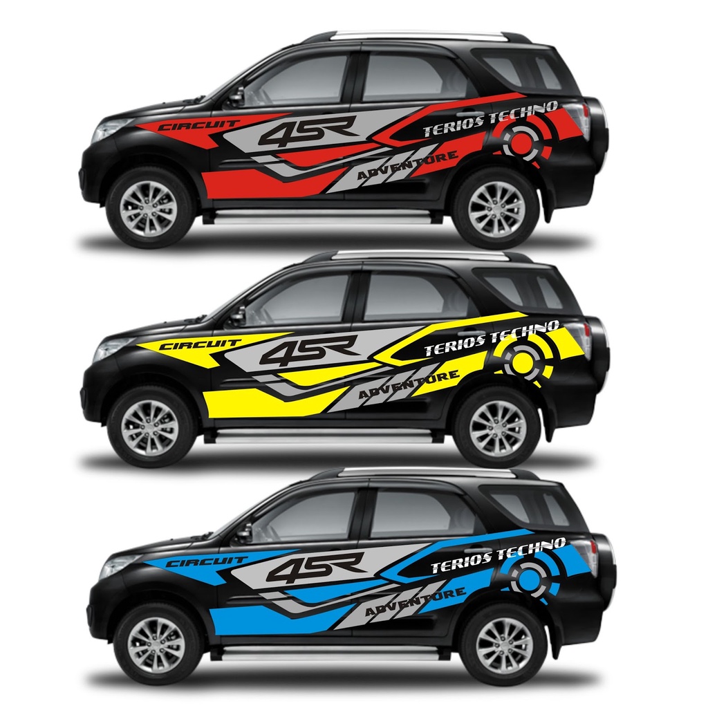Stiker Mobil Terios Stiker Cutting Body Mobil Terios Stiker Mobil Daihatsu Terios Stiker Mobil Keren