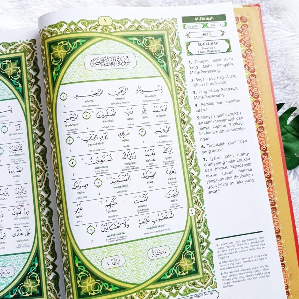 [Art. 6262] Al quran  Alkhobr Alquran Besar Al-Qur'an Terjemah Perkata Latin Arab dan Terjemahan Pemula Murah A4