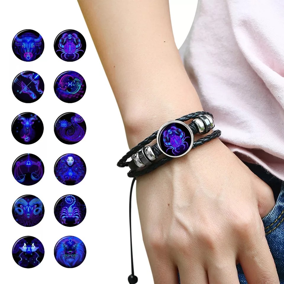 BARU Gelang Zodiak Gemini Cancer Virgo Leo Libra Scorpio Sagittarius Aquarius Pisces Capricorn Aries