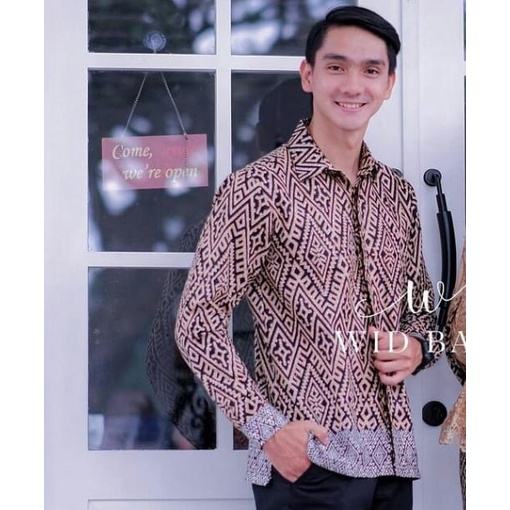 TERMURAH! EIRA BATIK COUPLE PASANGAN KEBAYA TERBARU BROKAT KEMEJA BATIK 2021/SARIMBIT LAMARAN PRIA