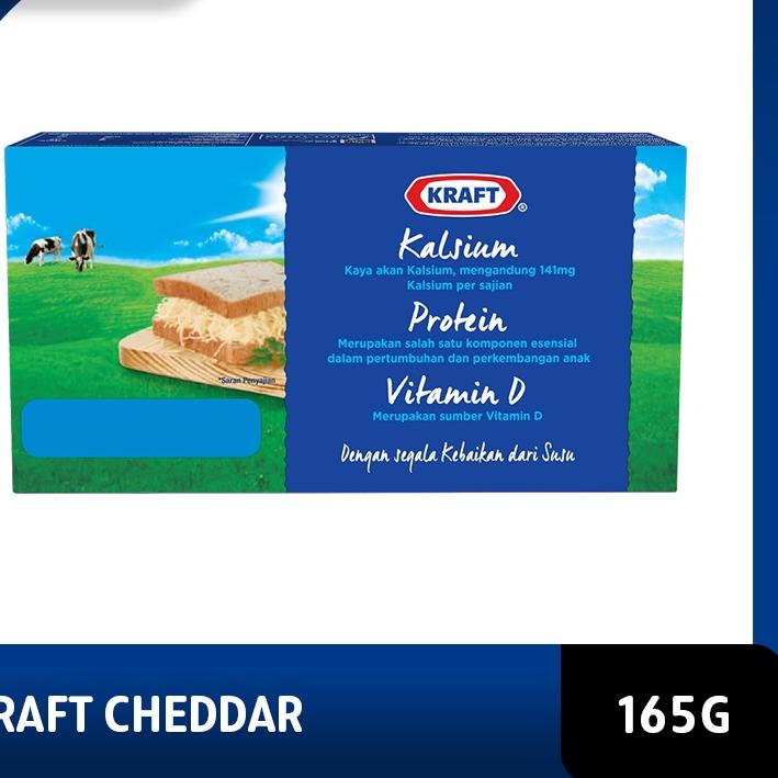 

ス Kraft Keju Cheddar Box 165g Untuk Kue dan Burger Big Sale