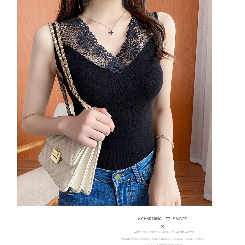 Tank top wanita / tanktop renda / Tanktop Bra Renda 805#