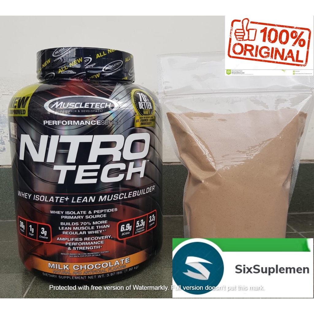 (Bonus Sample/Shaker) NITROTECH WHEY PERFORMANCE 1 LBS Trial Pack