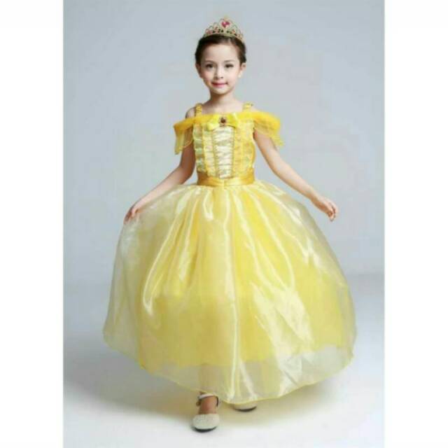 Dress belle gaun import karakter