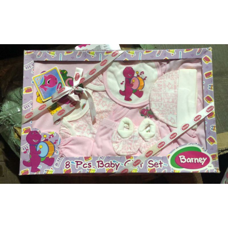 baby gift set 8pcs to newborn- BARNEY