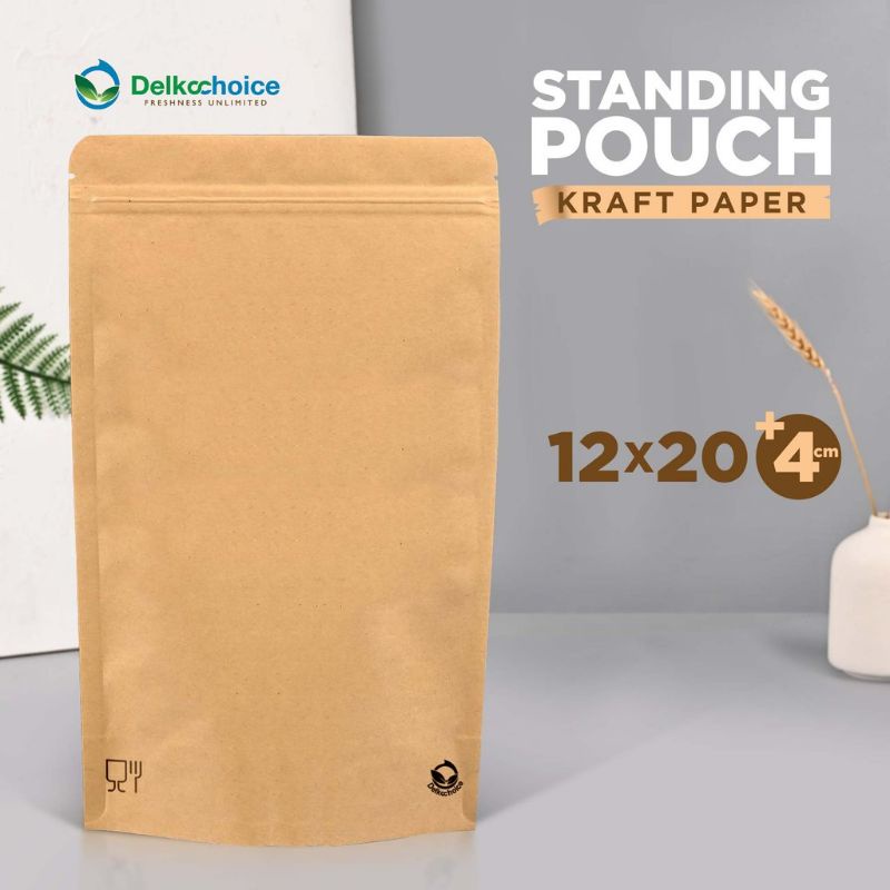 Standing Pouch Kraft Non Window Plastik Kemasan