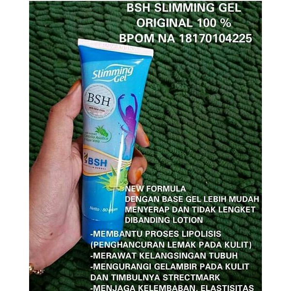 BSH Slimming Gel Cream Peluntur Lemak, Pelangsing Perut