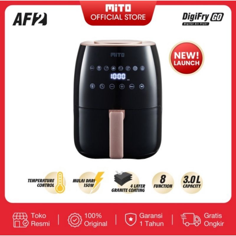 Jual Mito air fryer go Digifry AF2 / Mito Air Fryer / Air Fryer / mesin