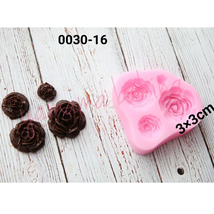 

KUE-PENGHIAS-ALAT- 030-16 CETAKAN SILIKON / COKLAT / FONDAN / PUDDING ROSE MAWAR BUNGA -ALAT-