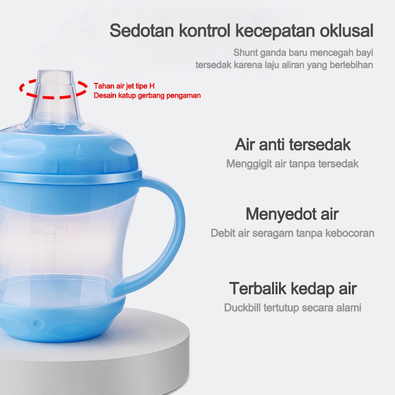 Botol minum bayi/Botol Minum Bayi Gelas Anak Balita 160ML Training Cup Baby BPA Free/Botol minum bayi training cup  L56