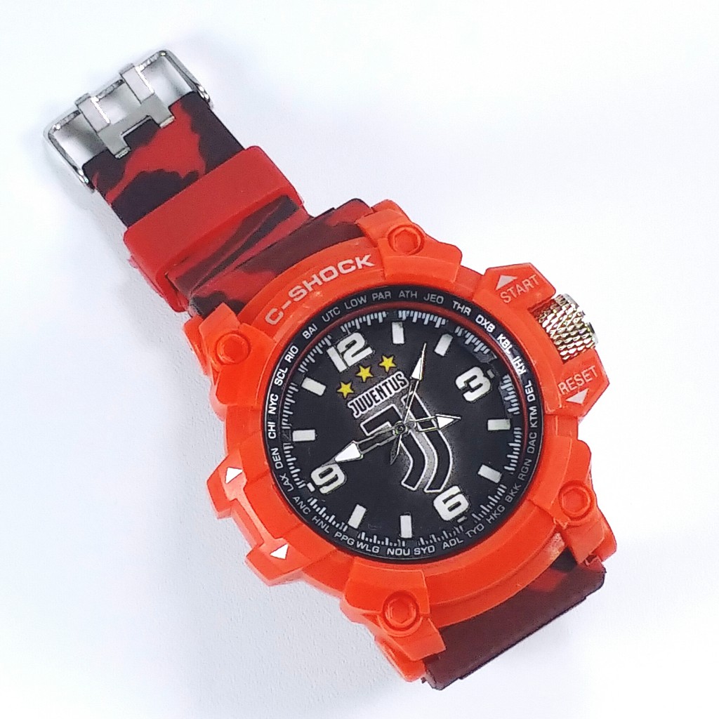 [LIMITED EDITION] JAM TANGAN JUVENTUS STRAP ARMY MERAH