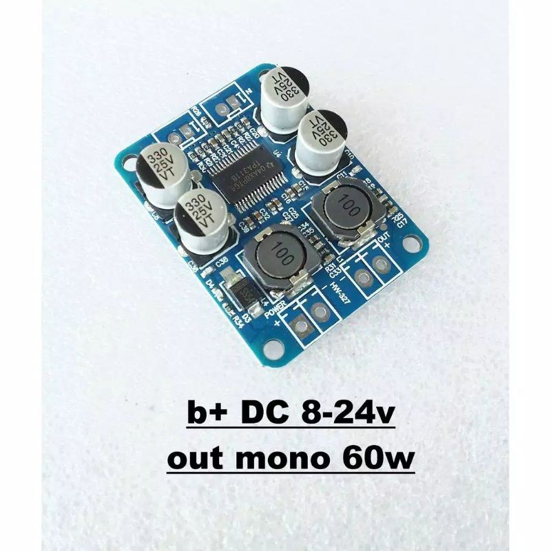 TPA 3118 PBTL 60WATT MONO DIGITAL POWER AMPLIFIER