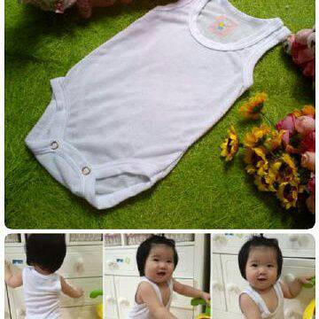 bj50 baju kutung singlet 9 bulan jumper anak putih dalam dalaman bayi baby boy girl laki perempuan