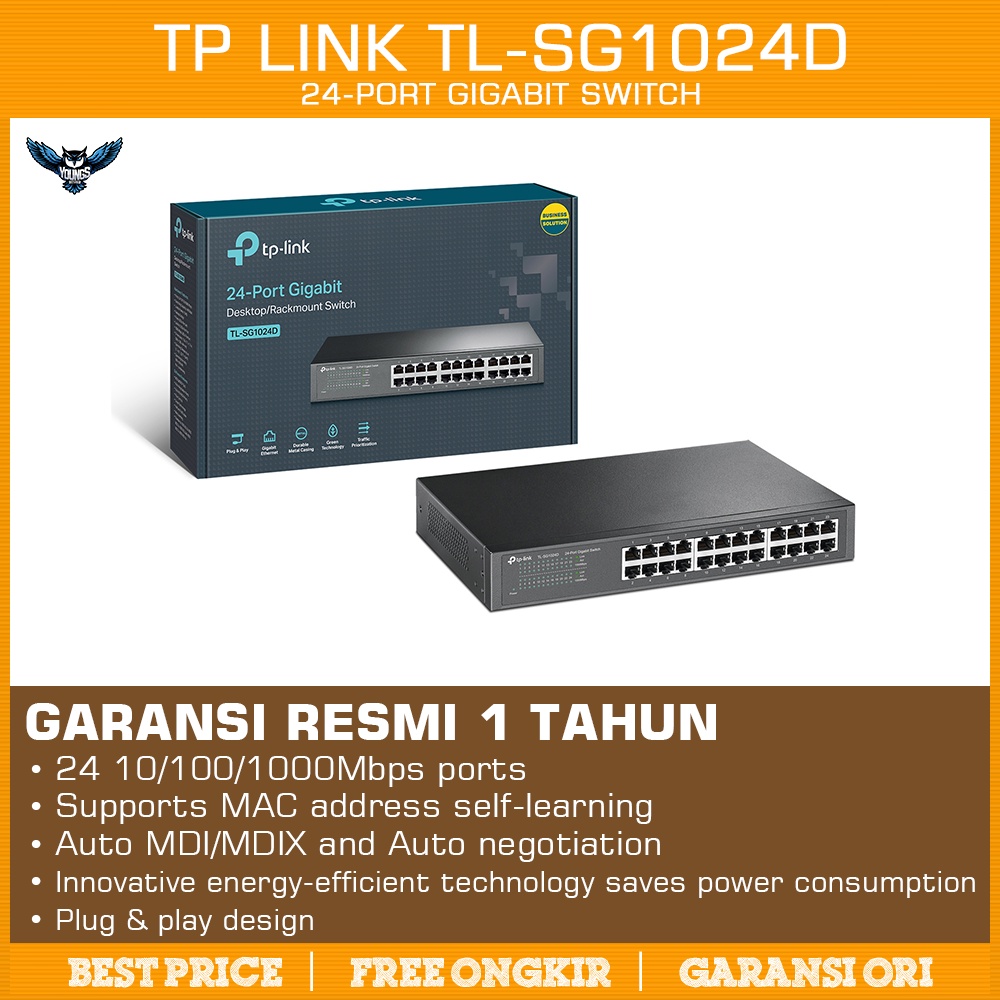 TP-Link Switch HUB 24-Port Gigabit - TL-SG1024D