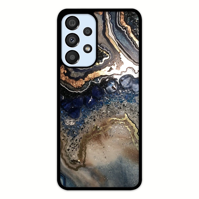Case Casing Softcase Cover Samsung Galaxy A33 A53 5g Resin Gold Blue B0690