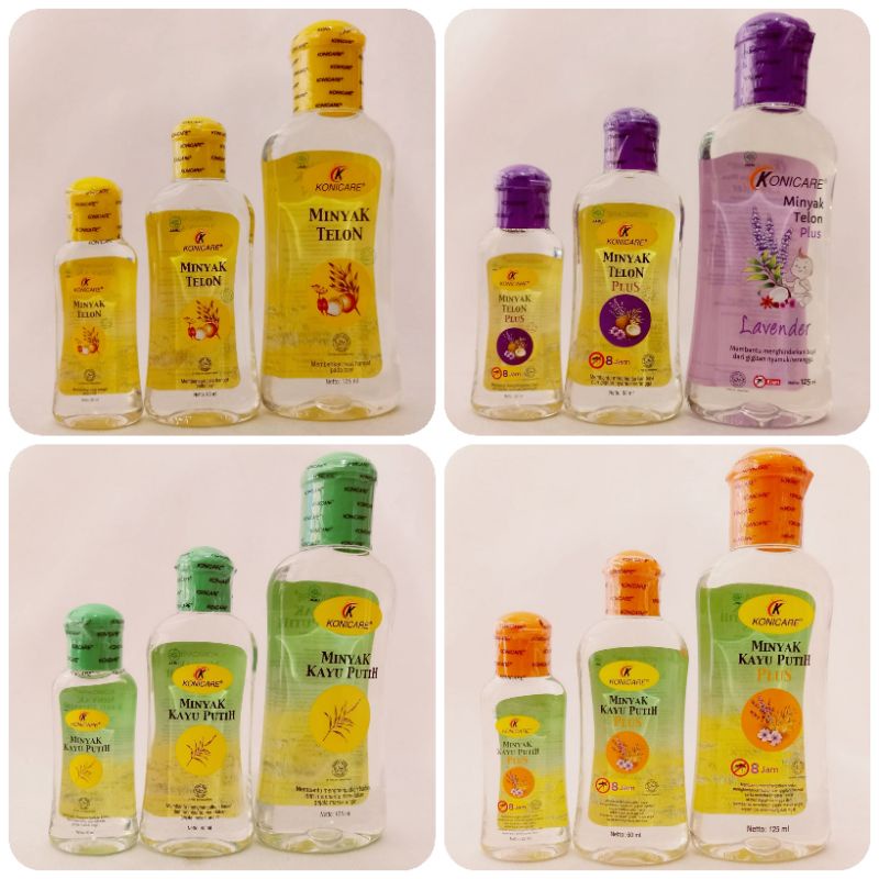 Konicare Minyak Telon dan Minyak Kayu Putih 30mL 60mL 125mL