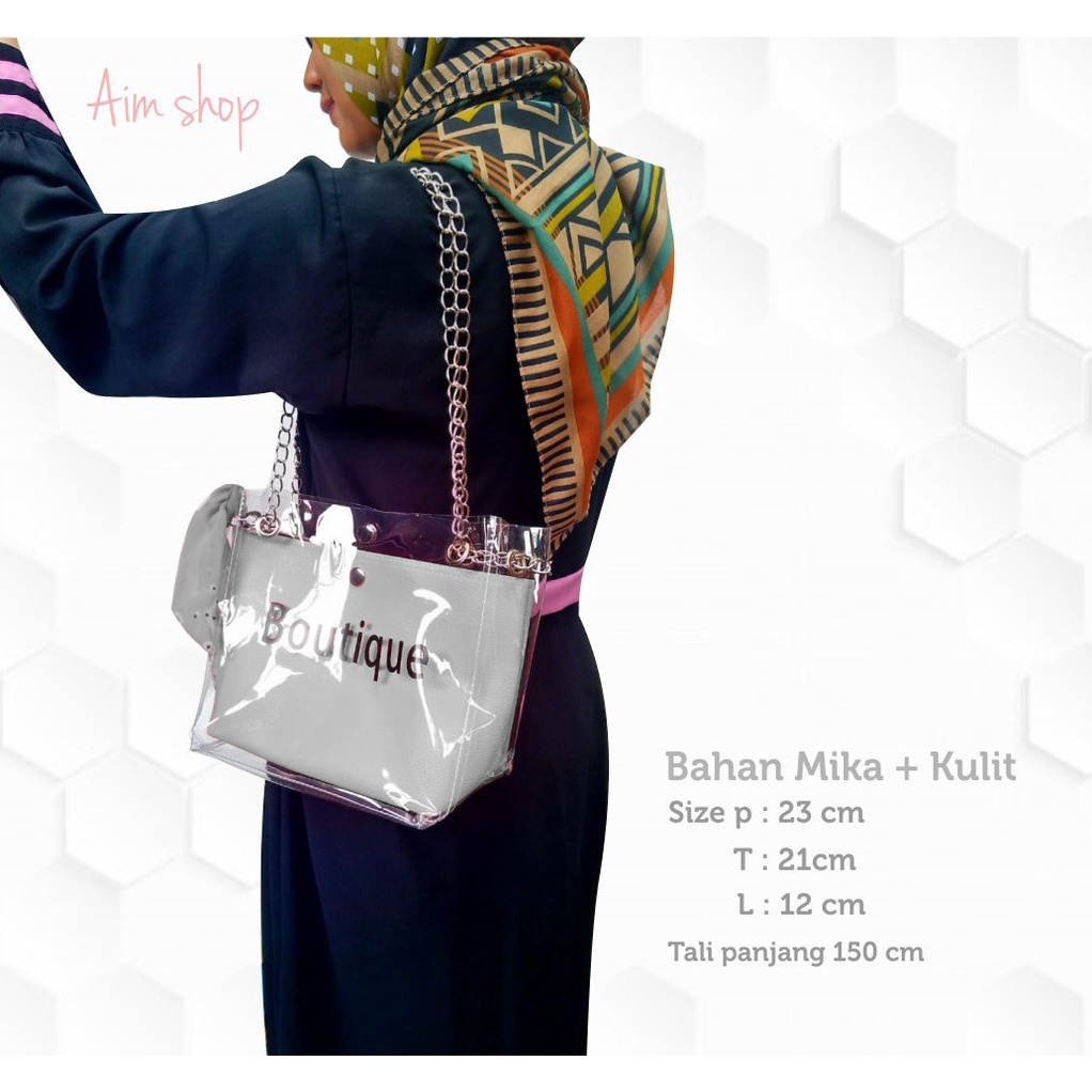 Tas  mika pvc butik