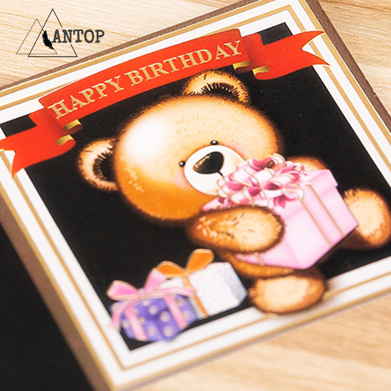 Happy Birthday Thank You Greeting Card Wedding Supplies Holiday Gift Card Kartu Ulang Tahun ANTOP