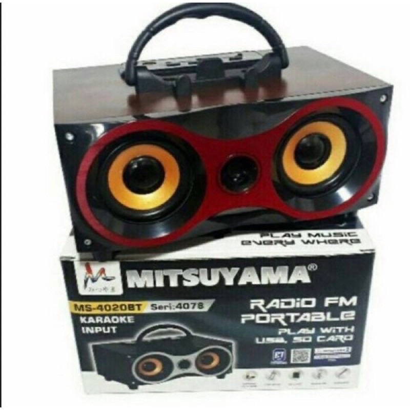 PROMO SPEAKER BLUETOOTH MITSUYAMA MS-4020BT bisa radio