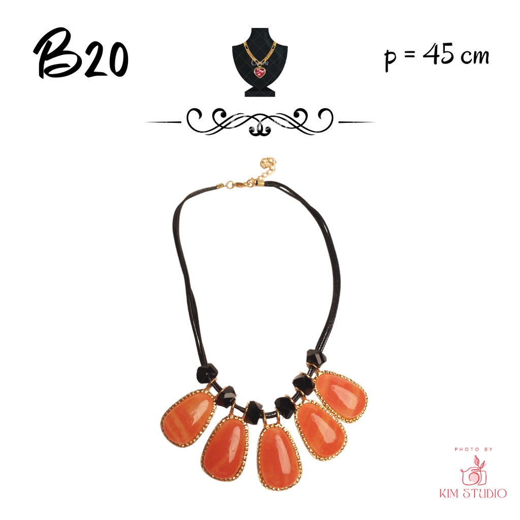 ELEFANT B20 Kalung Etnik Wanita Cewek Korea Fashion Aksesoris Baju Hijab Formal Casual Woman Necklac