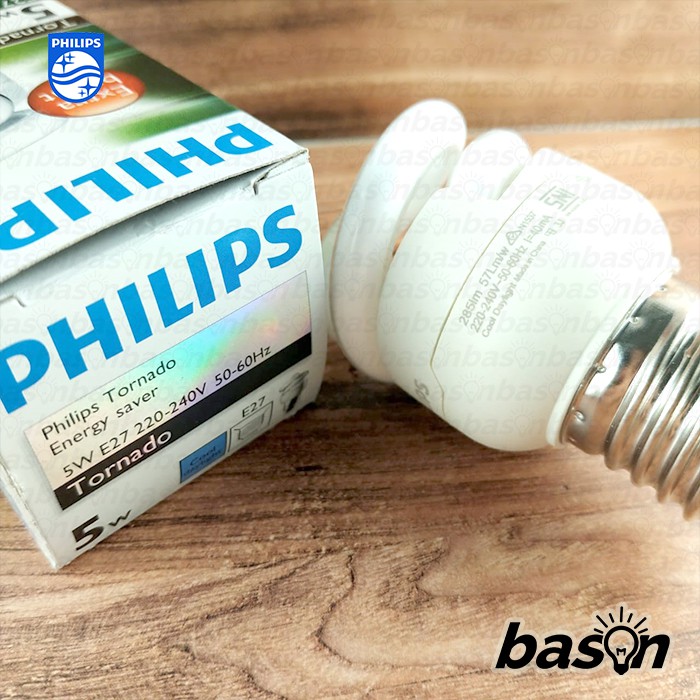 PHILIPS Tornado 5W | Lampu Spiral Hemat Energi | E27