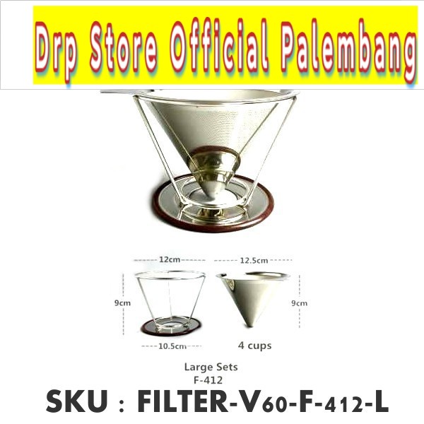 Ueinsang Filter Penyaring Kopi V60 Filter Double Layer Large - F-412