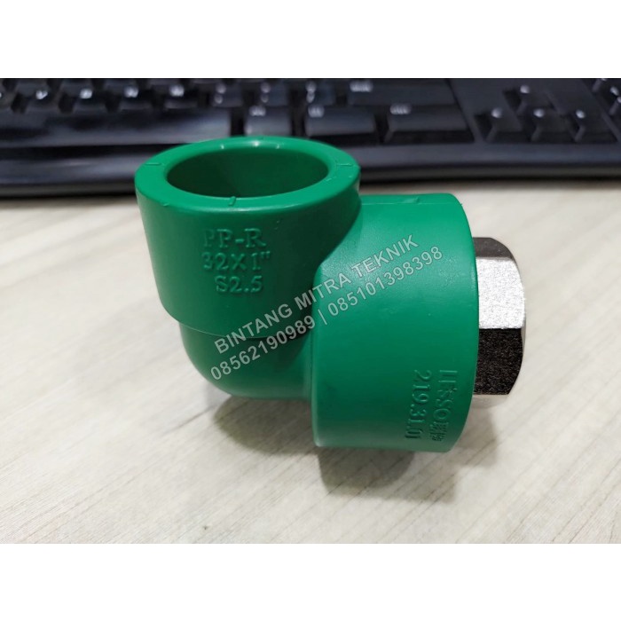 LESSO PPR FEMALE THREAD ELBOW / ELBOW DRAT DALAM PPR 32 x 1"