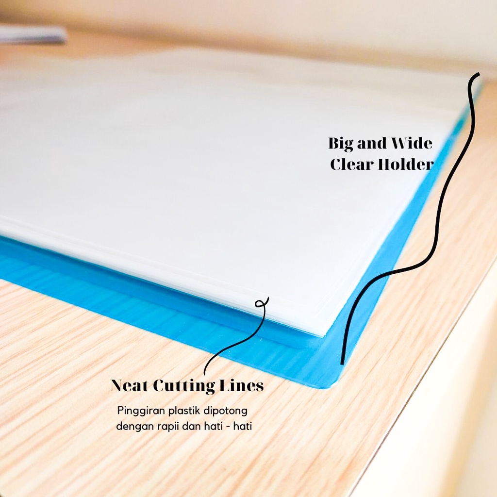 Clear Holder Sertifikat  Anti Air File Plastik Folder Map Berkas Ijazah Dokumen Penting 60