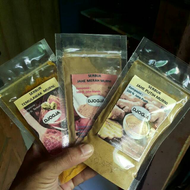 

Serbuk jahe dan temulawak