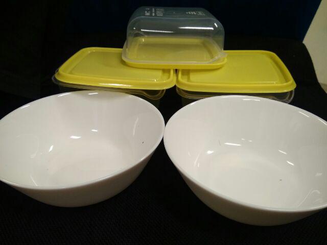 Mangkuk Makan Atau Mangkuk Saji  - Warna Putih , Diameter 15x5 Cm Of931