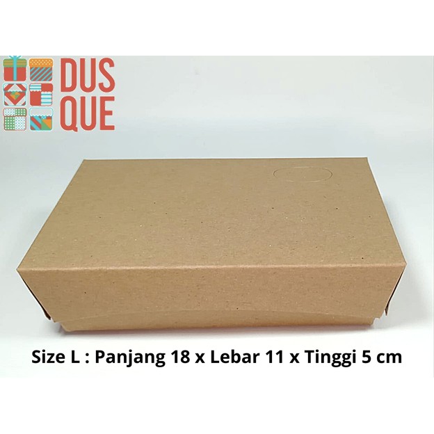 

( 20 PCS ) PAPER LUNCH BOX LARGE / KOTAK MAKANAN / BOX MAKANAN KRAFT / DUS MAKANAN LAMINASI