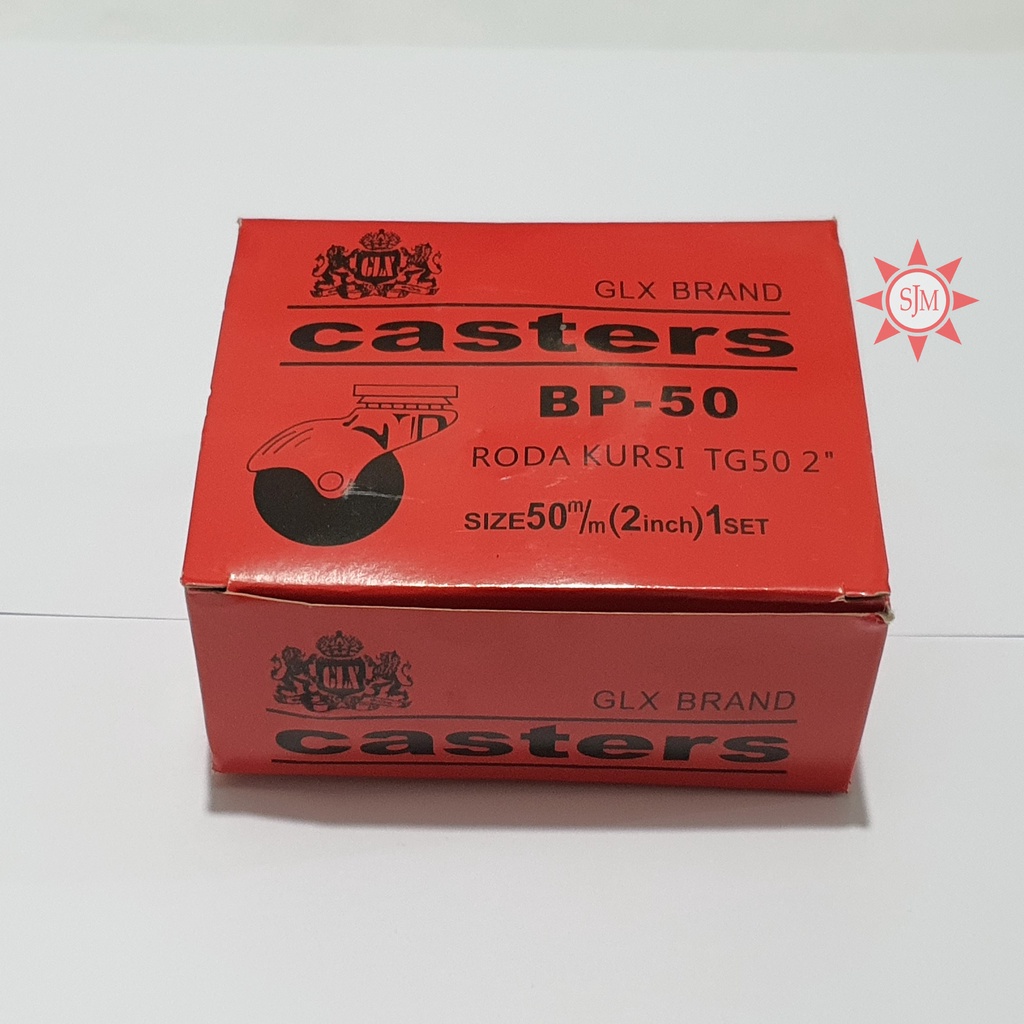 Roda Kursi Bulat Karet Hitam 2 Inch Caster