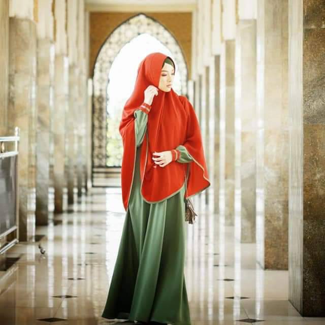 AULIA SET GAMIS MELLIANA MATCHA II BY AULIA FASHION