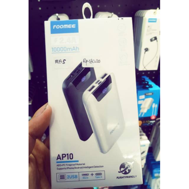 power bank foomee 10000 mah led display