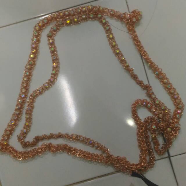 Kalung sunda siger warna rosegold