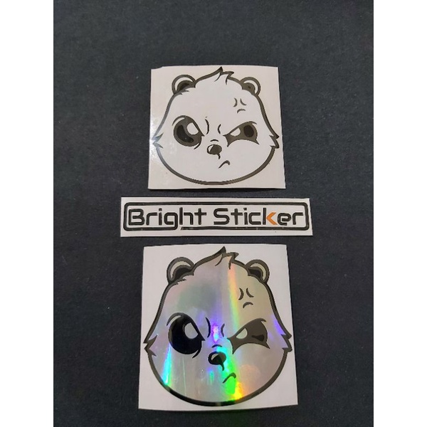 STICKER KEPALA PANDA CUTTING