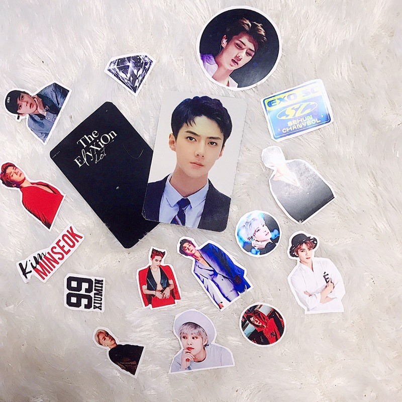 PHOTOCARD SEHUN THE ELYXION + STICKER
