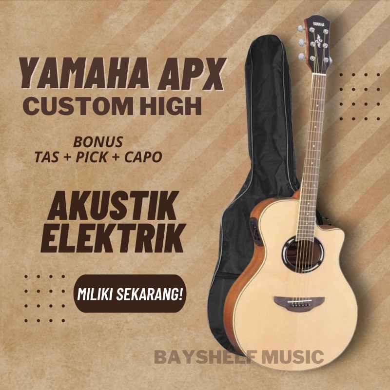 Gitar Akustik Elektrik Listrik Yamaha APX 500ii Custom High Quality Tuner HSY 400T