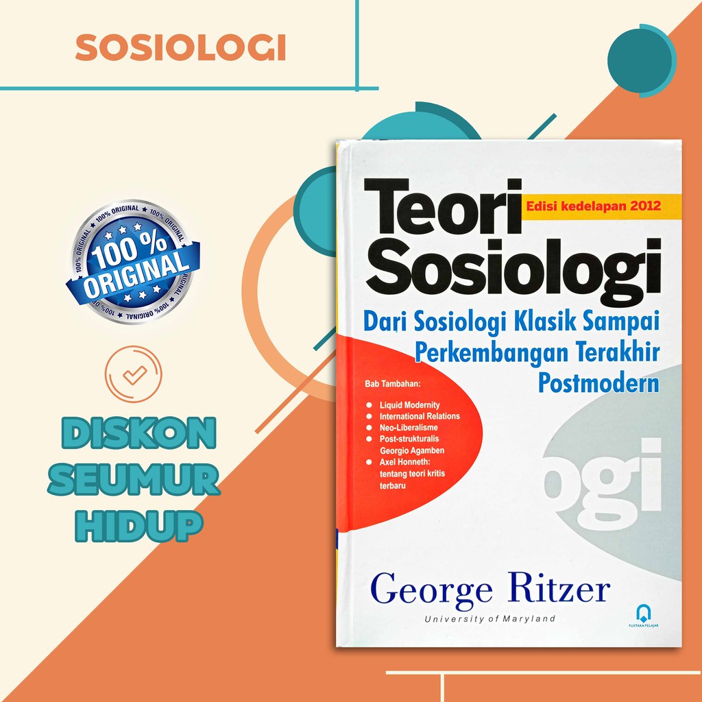 TEORI SOSIOLOGI ED. 8 2012 [HC] BY GEORGE RITZER