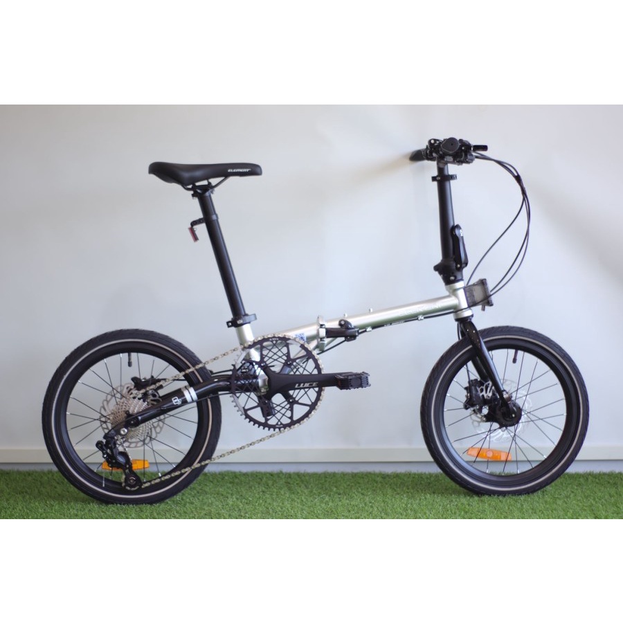Sepeda Lipat Folding Bike Element Troy X10 X 10 speed Crank Luce Frame Chromolly Garansi Termurah Murah SNI-4
