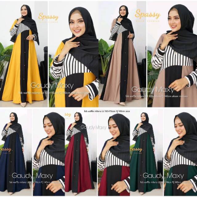 Maxy maxi dress gaudi zona taluna ketryn spassy uwais hijab salsabila pupus sheenaz aghina tazkia