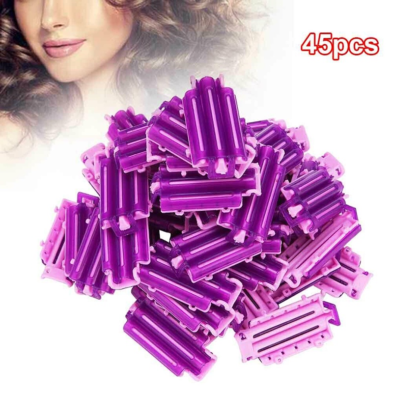 （✔✔❤45pcs / Set Klip / Jepit Rambut Model Jagung Untuk Keriting / Gelombang / Perm DIY