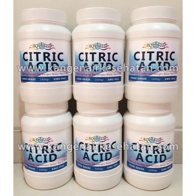 Citric Acid Food Grade 1 KG - Asam Sitrat Asam Sitrun - Citrun - Bubuk e-Cleaning Mesin Kangen Water