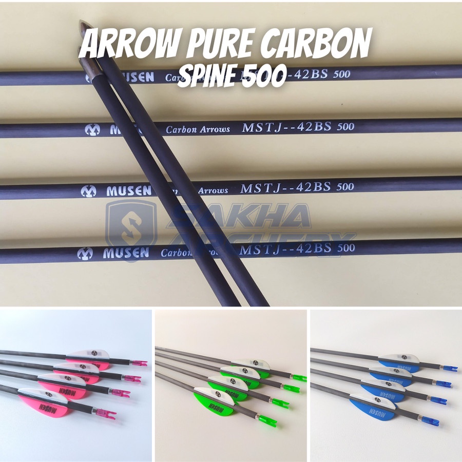 Arrow Musen Carbon 6mm, MSTJ-42BS Original Spine 500