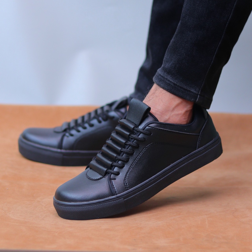 SNEAKERS Cahil Sepatu Pantofel Pria Men Sneakers Sepatu Pria Tali Polos Casual Formal Asli Impor High Quality - HU02