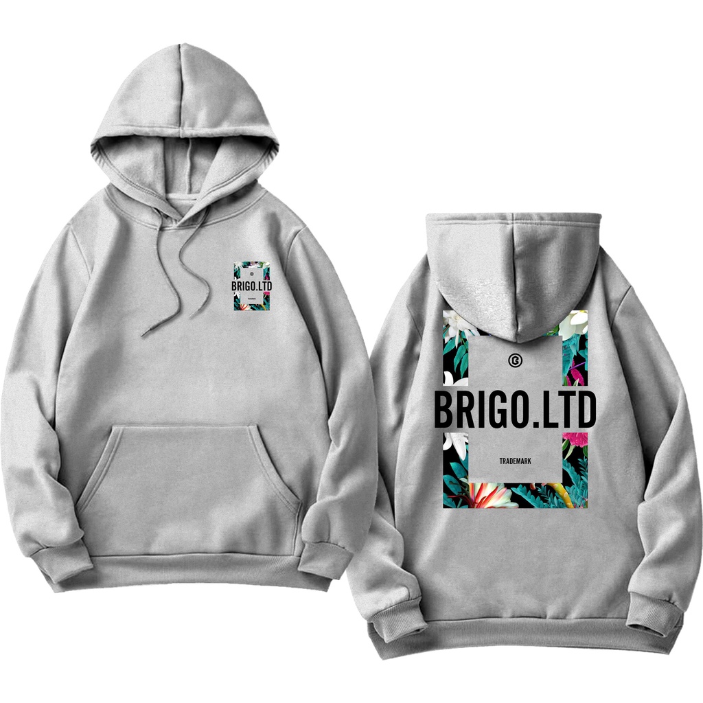 BRIGO Jumper Hoodie FLOWER II Sweater Hoodie BRIGO LOWER Sablon DTF Fleece Cotton II SIZE M-XXL (Pria &amp; Wanita) Free stiker&amp;Gantungan Kunci