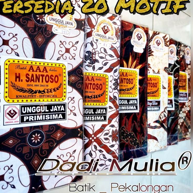 RECOMENDED KAIN PANJANG SANTOSO UNGGUL JAYA berkualitas / kain unggul jaya / cukin / samping h santo